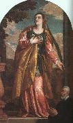  Paolo  Veronese St Lucy and a Donor oil painting reproduction